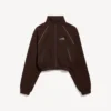 Chaqueta de chándal «techwear» para mujer en color moka Chaqueta de chándal «techwear» para mujer en color moka