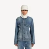Chaqueta de corte Hourglass para mujer en azul oscuro Chaqueta de corte Hourglass para mujer en azul oscuro