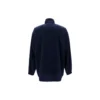 Chaqueta de cuello alto con cremallera y logotipo de Balenciaga para hombre, azul 622002TIO508065
