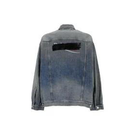 Chaqueta de Denim con botones y efecto decolorado «Blue» 724651THW254245