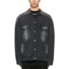 Chaqueta de Denim desgastada, corte ancho, «Negro» 662772TKVG51000