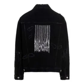 Chaqueta de Denim desgastada «Negro» 664329TBP471055