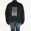 Chaqueta de Denim desgastada «Negro» 664329TBP471055