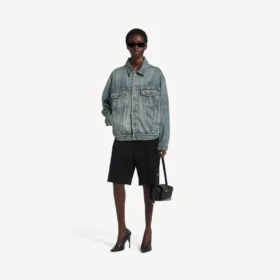 Chaqueta de Denim «Kick» para mujer en azul vintage desgastado