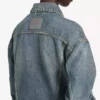 Chaqueta de Denim «Kick» para mujer en azul vintage desgastado Chaqueta de Denim «Kick» para mujer en azul vintage desgastado
