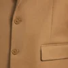 Chaqueta de hombre de corte normal y botonadura simple en color camel Chaqueta de hombre de corte normal y botonadura simple en color camel