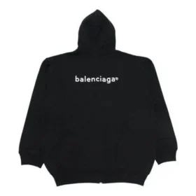 Chaqueta de manga larga con cremallera Balenciaga SS21 para hombre, negra, 641659TIV551070