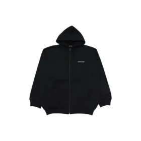 Chaqueta de manga larga con cremallera Balenciaga SS21 para hombre, negra, 641659TIV551070
