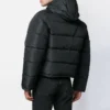 Chaqueta de plumón con estampado de logotipo pequeño «Negro» 556231TYD331000