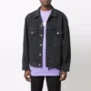 Chaqueta Denim BB con efecto spray, corte grande «Dark Grey White» 678354TIWA21440