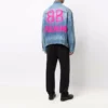 Chaqueta Denim con efecto pulverizado BB, corte grande «Electric Blue Fuchsia» 678354TCW030406