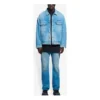 Chaqueta Denim con logotipo clásico de Balenciaga para hombre, temporada primavera-verano 2021, azul claro 657608TDW154307