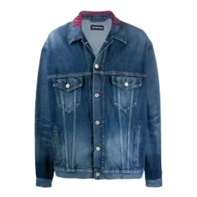 Chaqueta Denim con logotipo en el cuello «Azul» 571324TCW032340