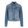 Chaqueta Denim con logotipo en la espalda «Azul verdoso» 606170TDW144065