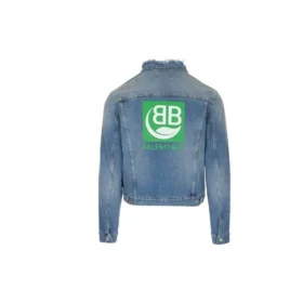 Chaqueta Denim con logotipo en la espalda «Azul verdoso» 606170TDW144065