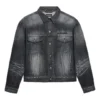 Chaqueta Denim con logotipo en la espalda, corte amplio, «Fake Wash Black» 620728TIW435720