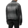 Chaqueta Denim con logotipo en la espalda, corte amplio, «Fake Wash Black» 620728TIW435720