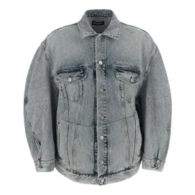 Chaqueta Denim con mangas retorcidas «Blue Skies» 706654TDW144824