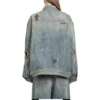 Chaqueta Denim con motivos de graffiti «Azul claro» 721708TOW664036