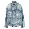 Chaqueta Denim oversize con detalles recortados «Azul» 697779TMW264437