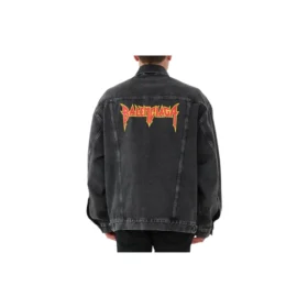 Chaqueta Denim oversize de Metallica «Washed Black Orange» 694504TBP471055