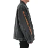 Chaqueta Denim oversize de Metallica «Washed Black Orange» 694504TBP471055