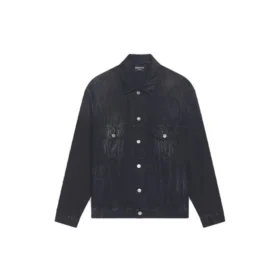 Chaqueta Denim oversize «Washed Black White» de Cities Paris 690198TBP479034