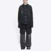 Chaqueta Denim oversize «Washed Black White» de Cities Paris 690198TBP479034