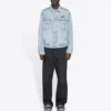 Chaqueta Denim unisex con logotipo FW21 azul 664329TBP488961