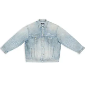 Chaqueta Denim vintage 3B Sports, corte grande, «azul claro» 704299TJW798469