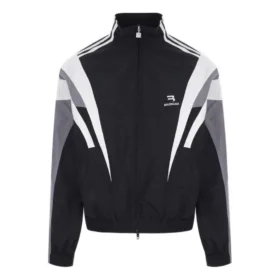 Chaqueta deportiva de chándal «Negro, gris y blanco» 681438TKO481269
