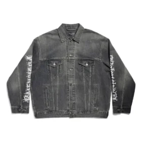 Chaqueta grande de estilo DIY con detalles metálicos «Black» 773804TBP473721