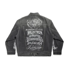 Chaqueta grande de estilo DIY con detalles metálicos «Black» 773804TBP473721