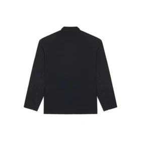 Chaqueta grande de punto retro Balenciaga OI21 para hombre, negra 662388TAV041000