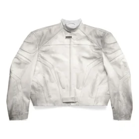 Chaqueta motera oversize «Blanca» 744983TOS149012