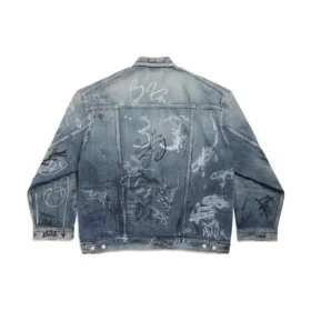 Chaqueta oversize «Graffiti» «Azul claro» 745048TNW014012