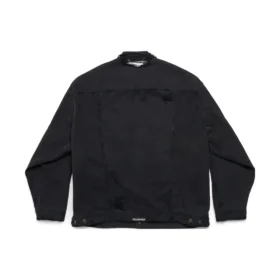 Chaqueta oversize «Je t’aime» «Negra» 751357TNW111700