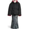 Chaqueta parka cruzada «Negro» 751715TNO191000