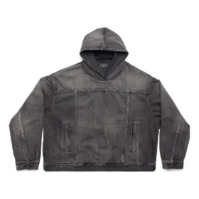 Chaqueta sin cremallera «Denim japonés negro» 719313TBP473340