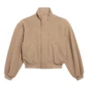 Chaqueta tipo blouson de corte amplio «Camel» 850619TQU142602