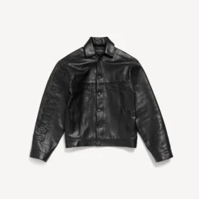Chaqueta tipo camisa para hombre en negro