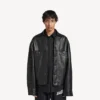 Chaqueta tipo camisa para hombre en negro Chaqueta tipo camisa para hombre en negro