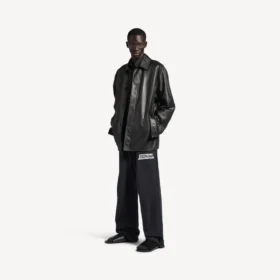 Chaqueta tipo «carcoat» para hombre en color negro