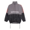 Chaqueta tipo shell con estampado de logotipo en dos tonos «Gris» 534317TDO051408