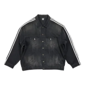 Chaqueta vaquera oversize Balenciaga x adidas «Negra» 724775TNW541129