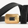 Cinturón «Clicca» para mujer en negro Cinturón «Clicca» para mujer en negro