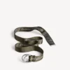 Cinturón de anilla en D para hombre en color caqui/gris Cinturón de anilla en D para hombre en color caqui/gris