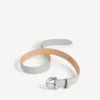 Cinturón de rodeo para mujer en gris claro Cinturón de rodeo para mujer en gris claro