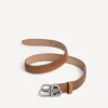 Cinturón fino BB para mujer en color camel Cinturón fino BB para mujer en color camel