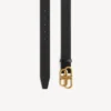 Cinturón fino BB para mujer en negro